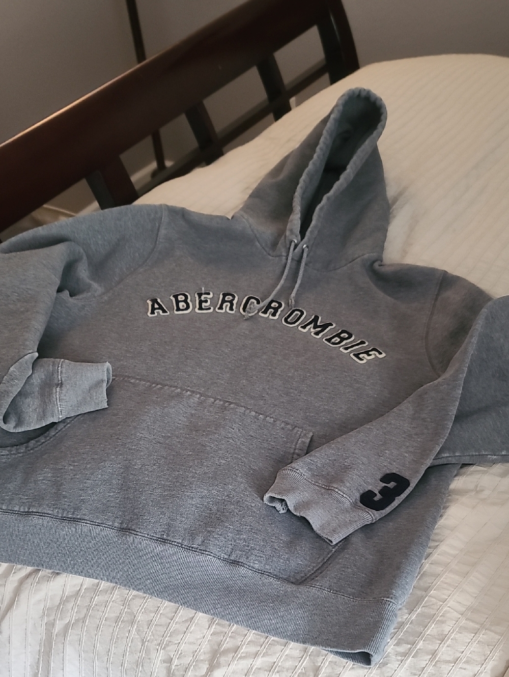Abercrombie & Fitch Gray Pullover Hoodie